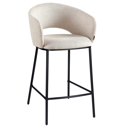 Przejdź do produktu Hoker krzesło barowe z podnóżkiem LUMOR tkanina beżowy 920-01