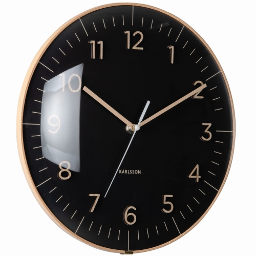 Przejdź do produktu Zegar ścienny bezgłośny ESENCIA DOME czarny