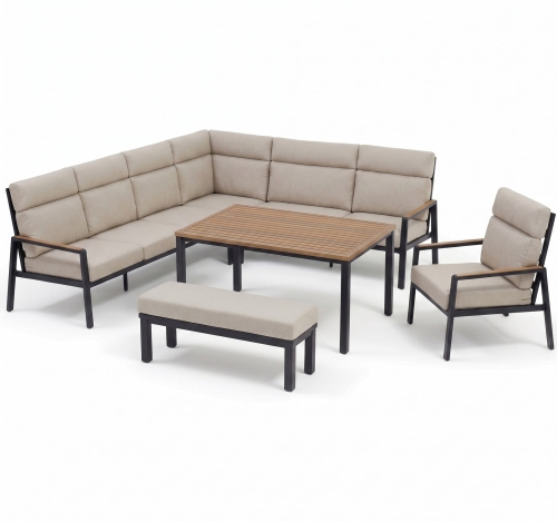 Przejdź do produktu ASTON - Zestaw mebli ogrodowych beżowy prawy