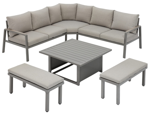 Przejdź do produktu Zestaw mebli ogrodowych BREZA beżowy