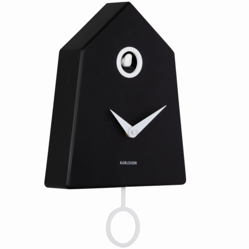 Przejdź do produktu Zegar ścienny z kukułką GRAFICO CUCKOO czarny