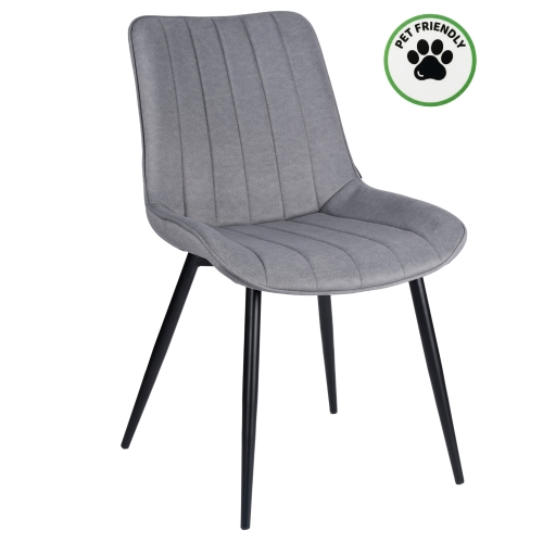 Przejdź do produktu Krzesło tapicerowane MENO szare Castel-93