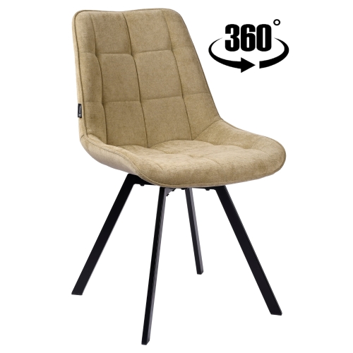 Przejdź do produktu Krzesło tapicerowane obrotowe LAPO tkanina oliwkowe M-69