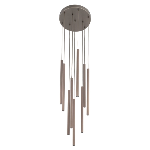 Przejdź do produktu Lampa sufitowa, wisząca FERRO 10xG9 brązowa