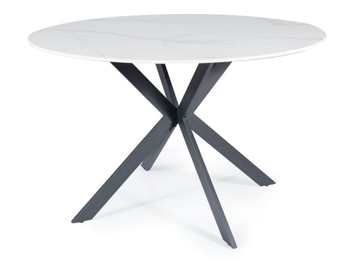 Przejdź do produktu Stół okrągły TALIA 90 cm biały efekt marmuru