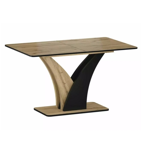 Przejdź do produktu Stół rozkładany VENTO 120-160 cm dąb artisan czarny