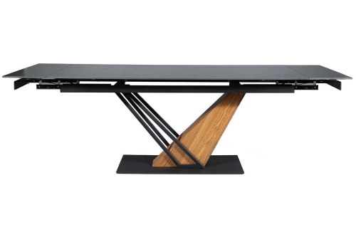 Przejdź do produktu Stół rozkładany GENESIS 180-240 cm czarny jesion