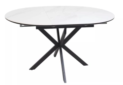 Stół rozkładany GASTON CERAMIC 100-135 cm biały