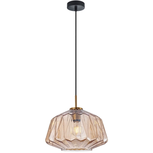 Przejdź do produktu Lampa sufitowa wisząca ANTITA szklana bursztynowa