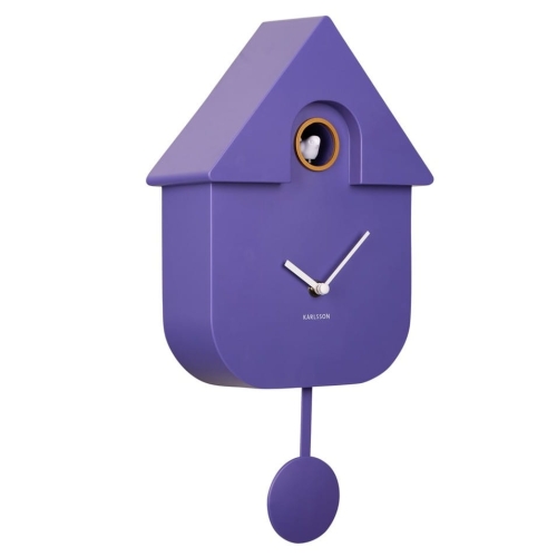 Przejdź do produktu Zegar ścienny z kukułką MODERN CUCKOO fioletowy