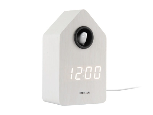 Przejdź do produktu Budzik elektroniczny z kułką Cuckoo LED biały