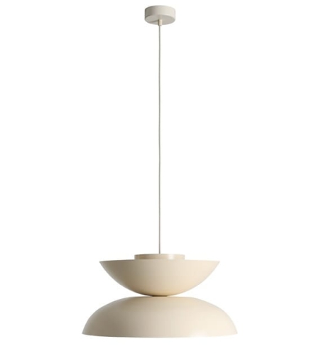 Przejdź do produktu Lampa wisząca metalowa MILLO kremowa