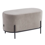 Pufa tapicerowana SENA velvet beżowa M-38
