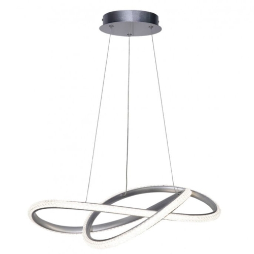 Przejdź do produktu Lampa sufitowa, wisząca LED ALMERA srebrna