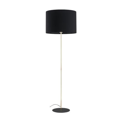 Przejdź do produktu Lampa stołowa MELODY z czarnym abażurem, podstawa szklana bursztynowa