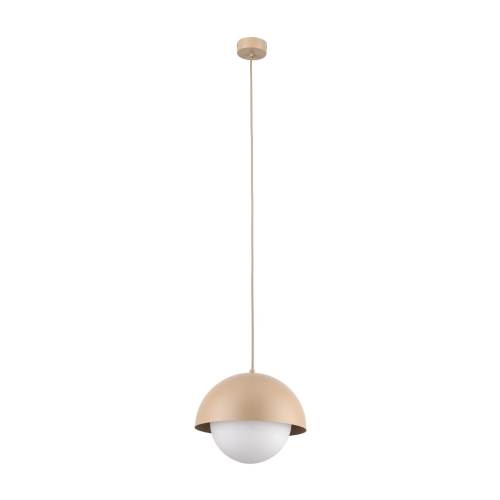 Przejdź do produktu Lampa wisząca BONO SABIA metalowa z białą kulą