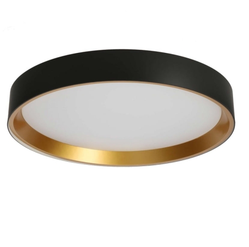 Przejdź do produktu Lampa sufitowa plafon BENTO LED 18W czarno złoty idealny do sypialni, przedpokoju, biura