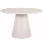 Stół okrągły AURORA 120cm MDF mikrocement ecru