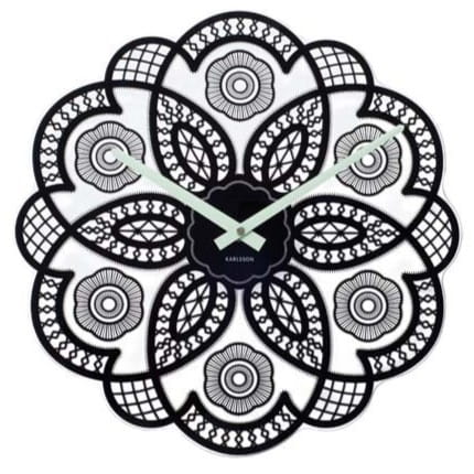 Przejdź do produktu Zegar ścienny LACE CUT OUT czarny