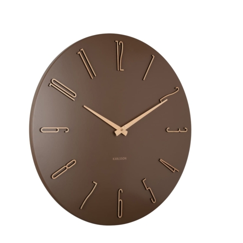 Przejdź do produktu Zegar ścienny ESMERADO 60cm mokka