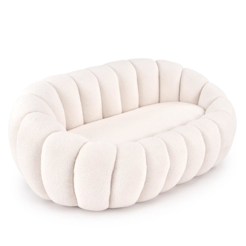 Przejdź do produktu Sofa dwuosobowa, fotel wypoczynkowy GASPAR XL kremowy