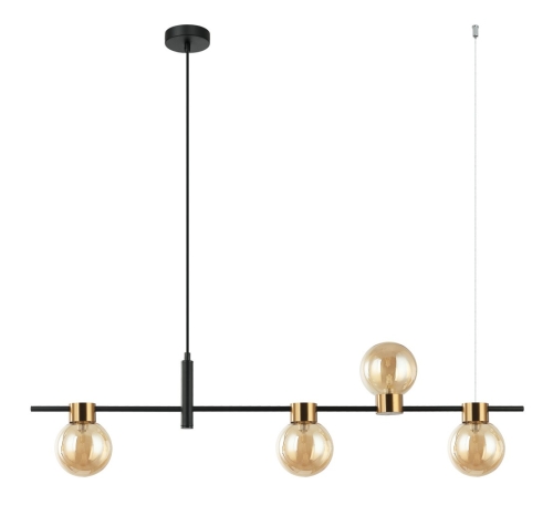 Przejdź do produktu Lampa wisząca BLETTER 4 bursztynowa