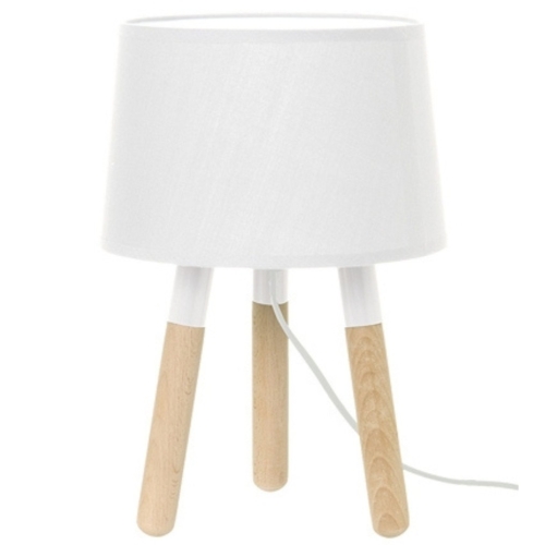 Przejdź do produktu Lampa stołowa ORBIT wood biała