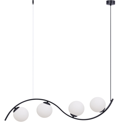 Przejdź do produktu Lampa sufitowa wisząca WAVE 4 czarna