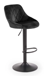 Hoker, krzesło barowe H101 velvet czarny