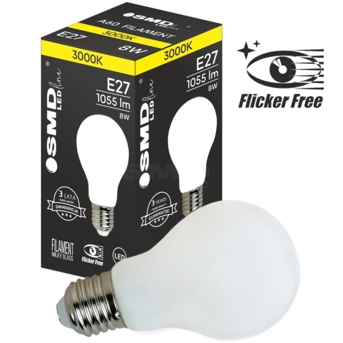 Przejdź do produktu Żarówka LED FILAMENT 8W E27 3000K