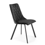 Krzesło tapicerowane K450 velvet czarny