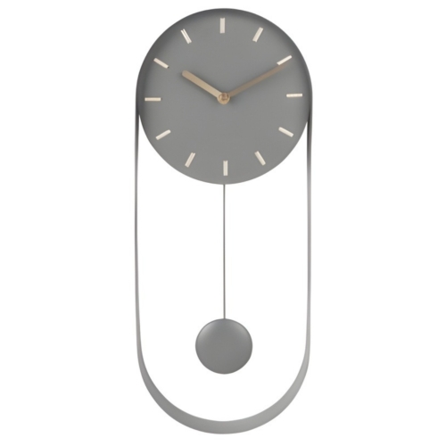 Przejdź do produktu Zegar ścienny z wahadłem PENDULUM CHARM szary