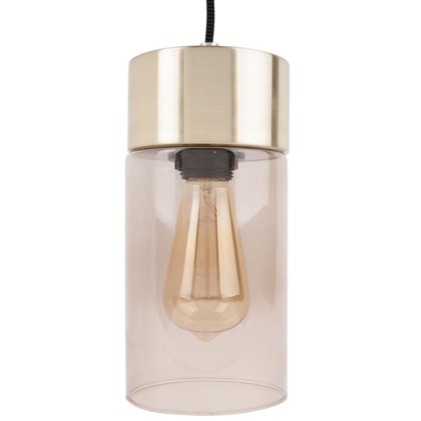 Przejdź do produktu Lampa wisząca LAX złota szkło dymione