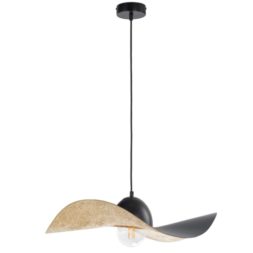 Przejdź do produktu Lampa sufitowa, wisząca KAPELLO M czarno, złota