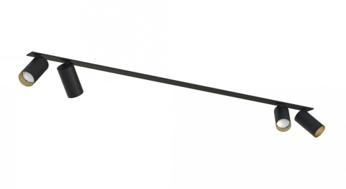 Przejdź do produktu Lampa sufitowa listwa wpustowa MONO SURFACE IV czarny złoty