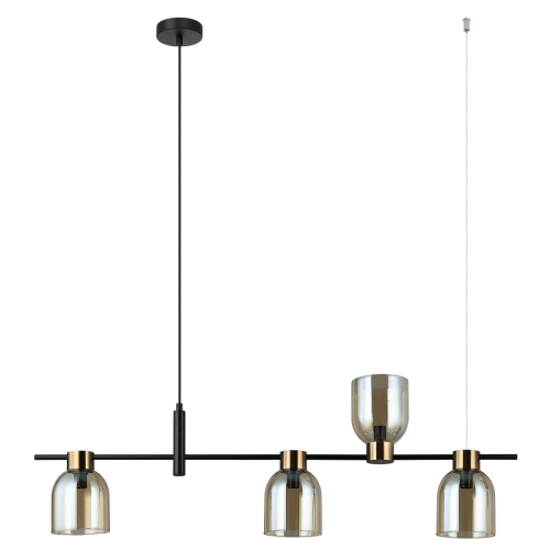 Przejdź do produktu Lampa sufitowa, wisząca SERVIO 4 bursztyn