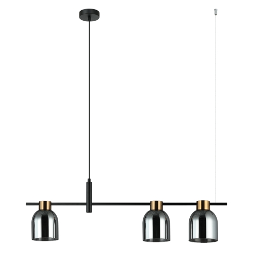 Przejdź do produktu Lampa sufitowa, wisząca SERVIO 3 grafitowa