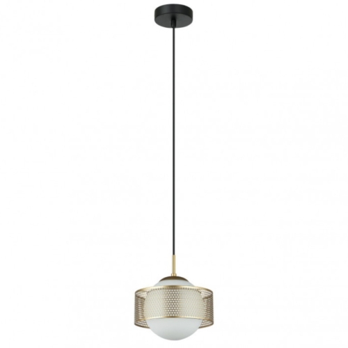 Przejdź do produktu Lampa sufitowa, wisząca LOMICA L złota