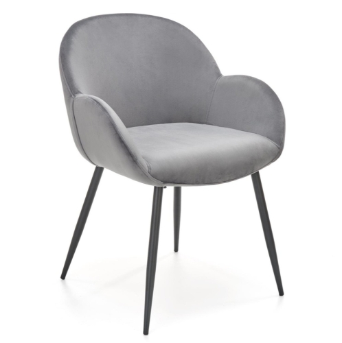 Przejdź do produktu Krzesło tapicerowane K480 velvet popielaty
