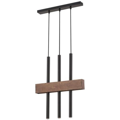 Przejdź do produktu Lampa sufitowa, wisząca BLAKE 3 czarna