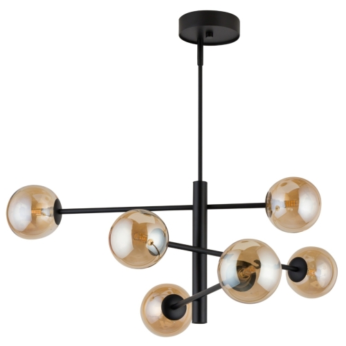 Przejdź do produktu Lampa sufitowa wisząca ORO VI bursztynowa