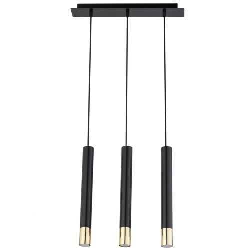 Przejdź do produktu Lampa sufitowa wisząca SOPEL GRAND III czarna, złota