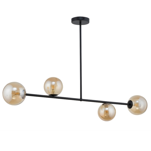 Przejdź do produktu Lampa sufitowa, wisząca ROMA IV bursztynowa