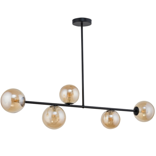 Przejdź do produktu Lampa sufitowa, wisząca ROMA V bursztynowa