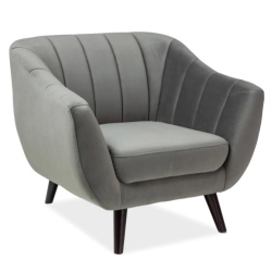 Fotel wypoczynkowy ELITE 1 velvet szary