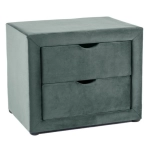 Szafka nocna 2 szuflady ET-002 velvet zielony