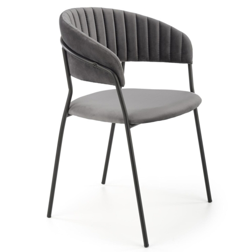 Przejdź do produktu Krzesło tapicerowane K426 velvet popielaty
