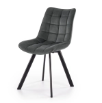 Krzesło tapicerowane K332 velvet ciemny szary