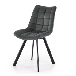 Krzesło tapicerowane K332 velvet ciemny szary