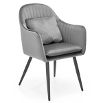 Krzesło tapicerowane K464 velvet popiel